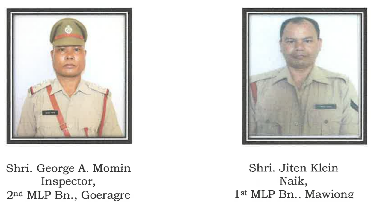 2 police personnel from Meghalaya awarded â€œUnion Ministerâ€™s Medal ...