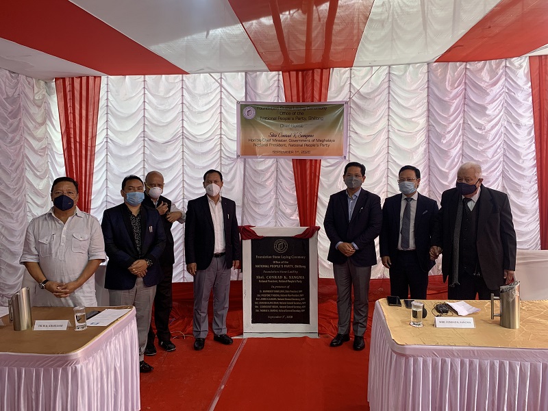 Birth anniversary of (L) Purno A Sangma observed, foundation stone in Shillong for constructing NPP office