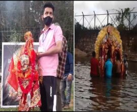 Shillong Oct 26: Vijaya Dashami or Dussehra marked the end of Durga Puja celebrations on Monday.