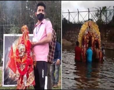 Shillong Oct 26: Vijaya Dashami or Dussehra marked the end of Durga Puja celebrations on Monday.