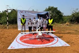 Medicines delivered through drone in Meghalaya