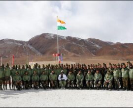 Rajnath Singh dedicates to the Nation renovated Rezang La Memorial at Chushul in Ladakh