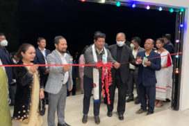 Chief Minister inaugurates Mawlyndep Community Center and BioFloc Fish Tanks