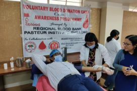 Blood donation organised as part of Environment Week celebration