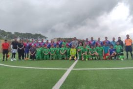 A friendly football match, as an observance of the International Day Against Drug Abuse