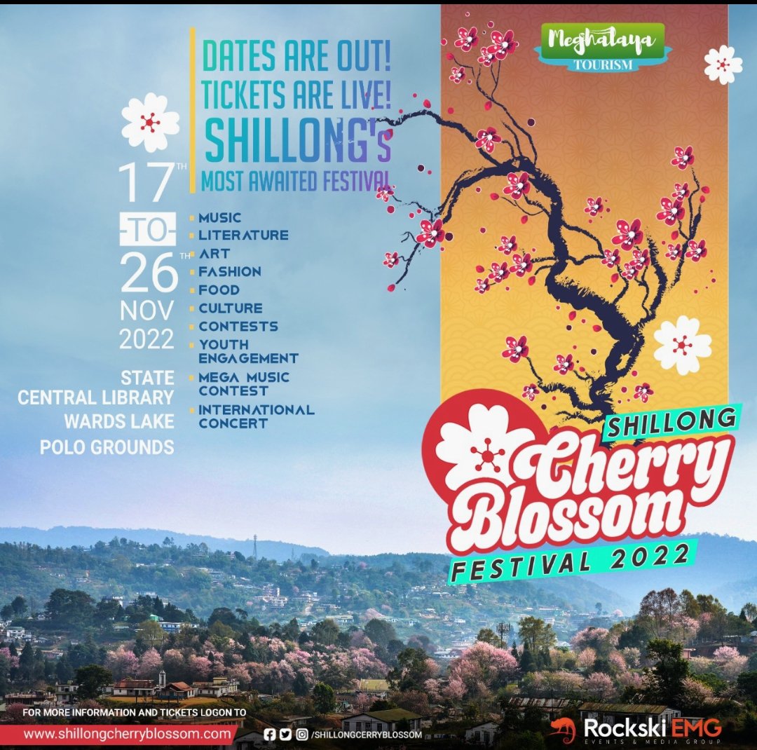 Shillong Cherry Blossom Festival 2022 announces Dates, Event plan and