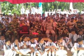 BSF Jazz and Brass band display was organized at Holy Cross School, Umkiang, East Jaintia Hills