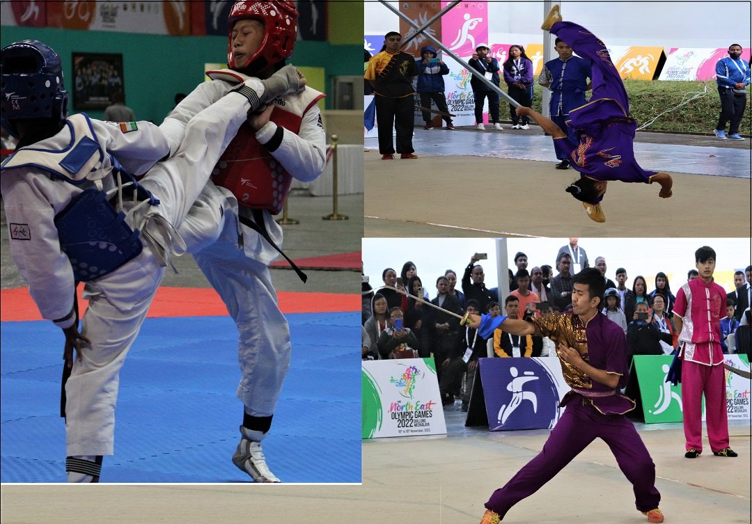 NEOG 2022: Manipur dominate wushu and taekwondo on Day 3