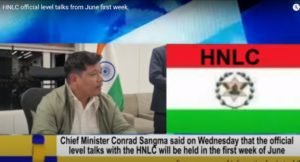 Peace talk with HNLC to start by first week of June: Meghalaya CM