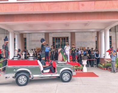 President of India unveils the Durand Cup trophies and Flags Off the Trophy Tour for the 133rd edition of the prestigious tournament