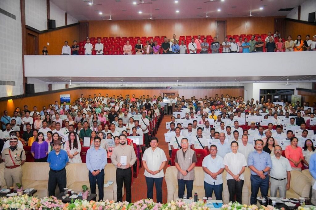 Meghalaya Chief Minister Conrad K Sangma in presence of Education Minister Rakkam A Sangma on Wednesday launched the GREEN Meghalaya plus scheme at Tura 1