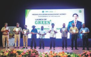 Meghalaya Chief Minister Conrad K Sangma in presence of Education Minister Rakkam A Sangma on Wednesday launched the GREEN Meghalaya plus scheme at Tura.