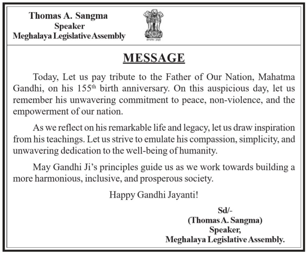 Speaker’s Message on Gandhi Jayanti 2024. jpg