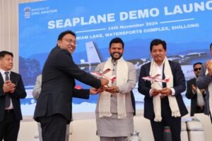 Civil Aviation Minister attends seaplane demo launch in Umiam