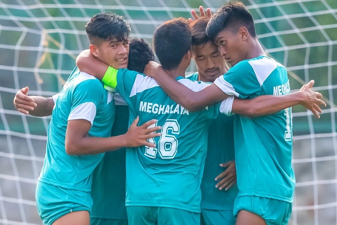 Meghalaya players celebrate