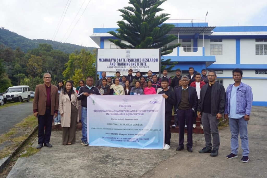 Training programme on “Recirculating Aquaculture and Bio floc Systems in Fresh Water Aquaculture”