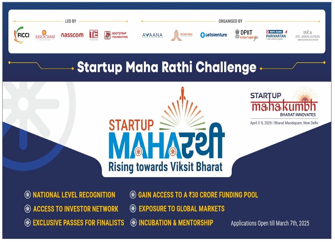 DPIIT launches startup Maha Rathi challenge with Rs. 30 Crore funding opportunity