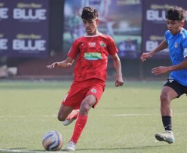 Shillong, Mar 5: Shillong Lajong FC remain in the hunt for the OC Blue Shillong Premier League 2024 title after defeating Rangdajied United 2-1 at the SSA Stadium at First Ground, Polo, here today. Samchaphrang Lato (27’) and Iohborlang L Lyngkhoi (45’P) provided the goals for Lajong and Benny Khriam (85’) for Rangdajied. Anything less than a win today would have handed the trophy to leaders Mawlai SC and the defending champions can still take a third consecutive OC Blue SPL title by winning their next fixture, which will be on 10 March. As it stands, Lajong have 42 points now, 2 behind Mawlai. Rangdajied are third with 32. The opening goal came from a right flank cross by Rimankhraw Kharumnuid. Deibormame Tongper headed it at the far side but the ball might have come off a defender as the header lacked power. Luckily for Lajong, it fell into an ideal spot for Samchaphrang to help it into the net with his left boot. Before half time Aibiangmame Nongneng carelessly gave the ball away to Deibor and he ran with it into the box. With no team mate left to back him up, Rangdajied goalkeeper Kerichard L Marshillong charged out and tackled the man and not the ball, leading to a penalty. Iohborlang converted this perfectly, slamming the ball high into the net. Uniquely for the teams in the SPL, Rangdajied have conceded more goals in the first half than the second - 8 to 3 - including five in the last three games. Rangdajied had their moments in the second half, with Owanijuh Pajuh heading a cross on target but straight to Lajong goalie Siwel Rymbai. RUFC had three bites from a corner kick later on, with two attempts blocked and the third sent wide by Aenam Jyrwa. It was substitute Benny Khriam who pulled a goal back, delightfully whipping a header from a chipped ball past Siwel. Ieitlang Syiemlieh was marginally wide two minutes later but an equaliser was not on the cards and Lajong took the win, which, incidentally, was by the same margin that they beat Rangdajied in the first leg in October. Tomorrow Ryntih FC will take on Nongrim Hills SC at 3pm. This will be the last fixture for both sides this season. A win or a draw would lift Nongrim Hills from eighth place to seventh. Nongrim Hills had won their first leg encounter against bottom club Ryntih 6-0 in December.