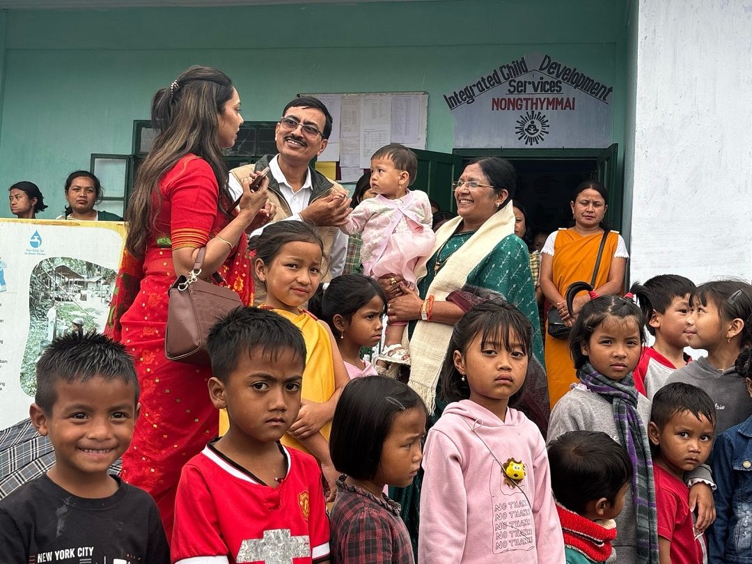 Union Minister of State Smt. Savitri Thakur inspects key initiatives in East Khasi Hills District Meghalaya
