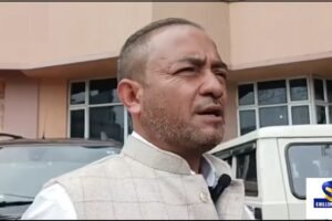 VPP legislator Adelbert Nongrum reacts over his suspension