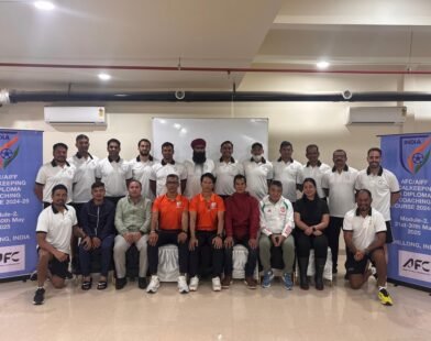 Senior level AFC goalkeeping coaching course held in Shillong