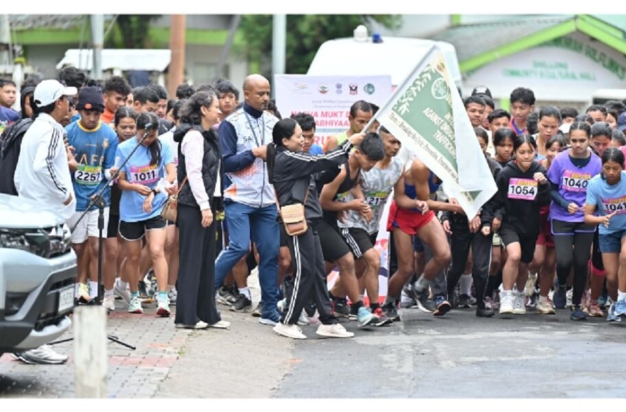 5K Run Held in East Khasi Hills District to Commemorate International Day Against Drug Abuse and Illicit Trafficking