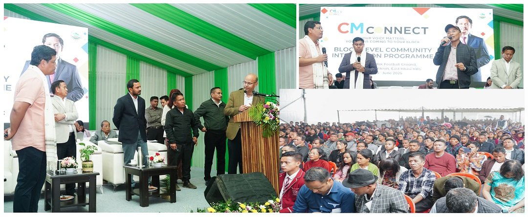 Meghalaya Chief Minister Conrad K. Sangma today held CM Connect at Mawkdok under Laitkroh C&RD Block in East Khasi Hills.