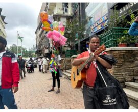 A Song of Resilience: The Blind Man Who Inspires Shillong from Police Bazar