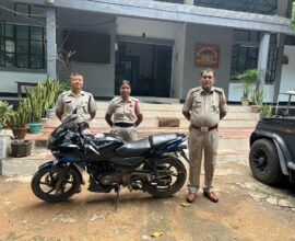 Stolen Bike Recovered by Bajengdoba Police, Handed Over to Dudhnoi Authorities for Further Investigation