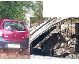 Car of Acting Syiem of Nobosohphoh Syiemship Set on Fire at Rangblang