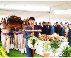 Meghalaya Bids Farewell to Dr. D. D. Lapang with Full State Honours