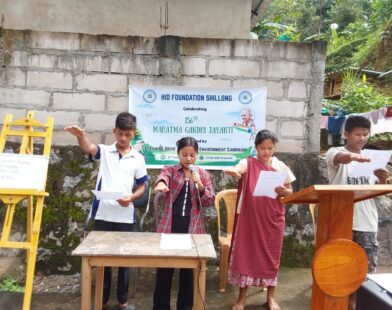HID Foundation Shillong Marks Gandhi Jayanti with Cleaning Drive in Nongpoh