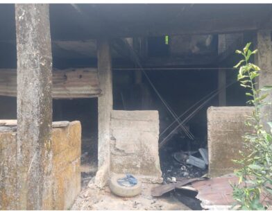 House Reduced to Ashes in Nongkenbah Fire; Losses Estimated at ₹15 Lakh