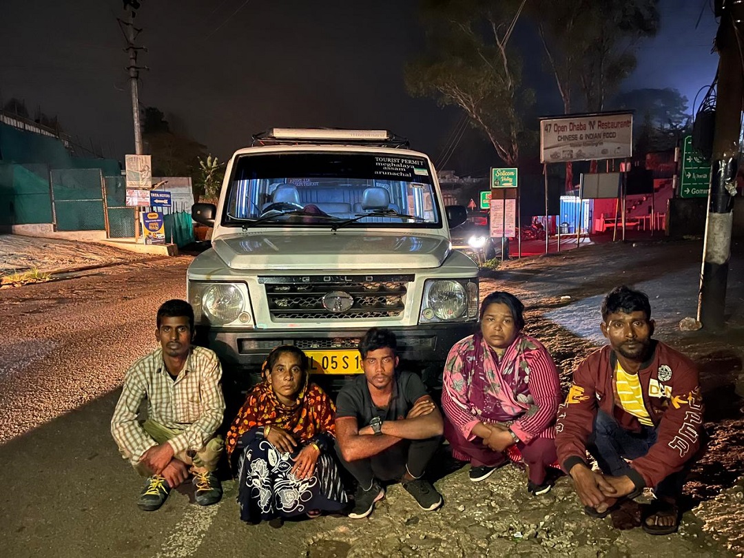 Shillong Police Arrest Five Bangladeshi Nationals Travelling in Tourist Vehicle