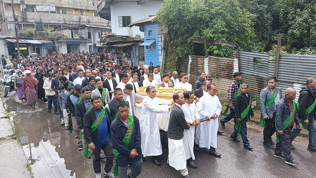 Thousands Pay Final Respects to Late Rev. Fr. Hilarius Lamare in Jowai