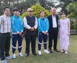 Two Meghalaya Football Stars of the Indian National Women’s Team Receive Grand Welcome on Returning Home