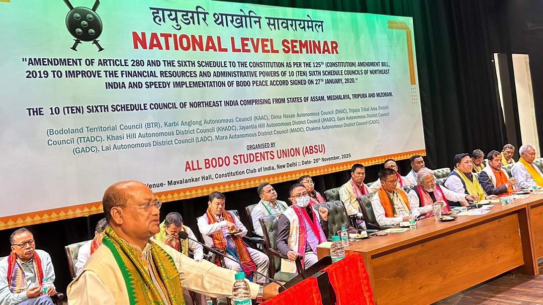 ABSU, Northeast leaders gather in Delhi to press for action on 6th Schedule reforms, Bodo Accord implementation