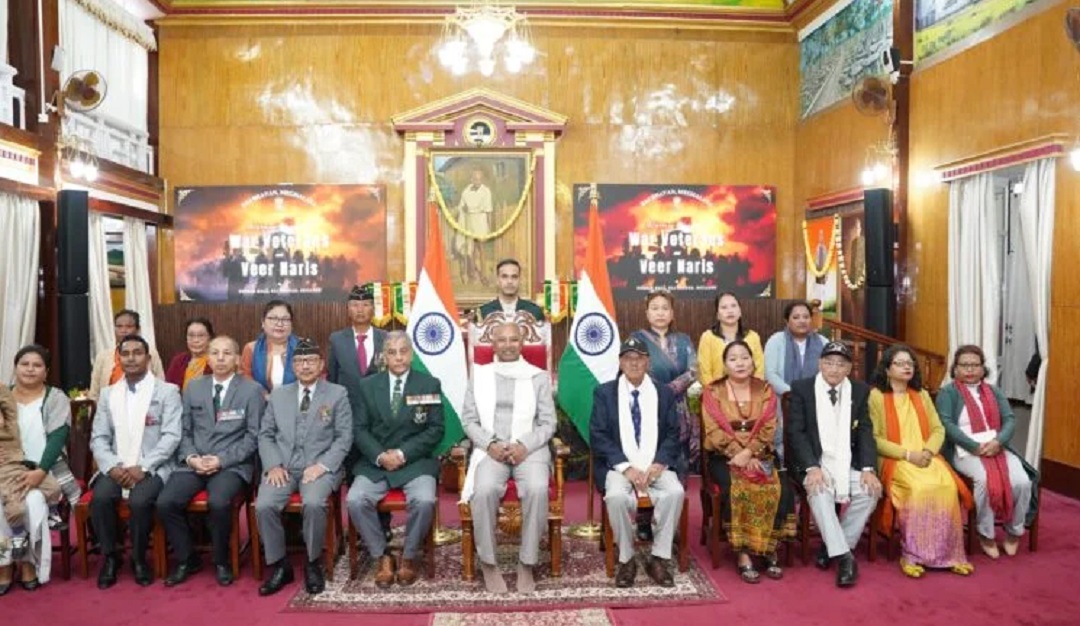 Meghalaya Governor Honours War Heroes, Veer Naris, and Sainik Welfare Officials at Raj Bhavan