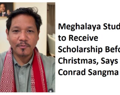 Meghalaya Students to Receive Scholarship Before Christmas, Says CM Conrad Sangma