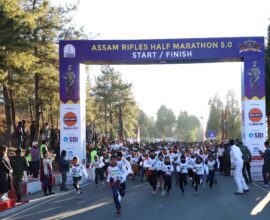 5th Assam Rifles Half Marathon 2025 Successfully Organised in Shillong