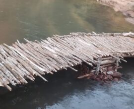 Villagers Race Against Time to Complete Bridge Ahead of Shyntor Bulia Festival