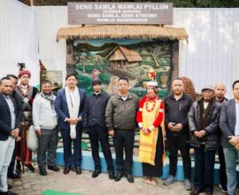 Meghalaya CM Inaugurates Khasi Traditional Mural of Seng Samla Mawlai Pyllun