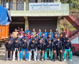 Ri Bhoi U-17 Football Team Departs for Chandigarh for All India Tournament