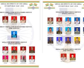 30 CISF Personnel Awarded President’s Police and Fire Service Medals on Republic Day 2026