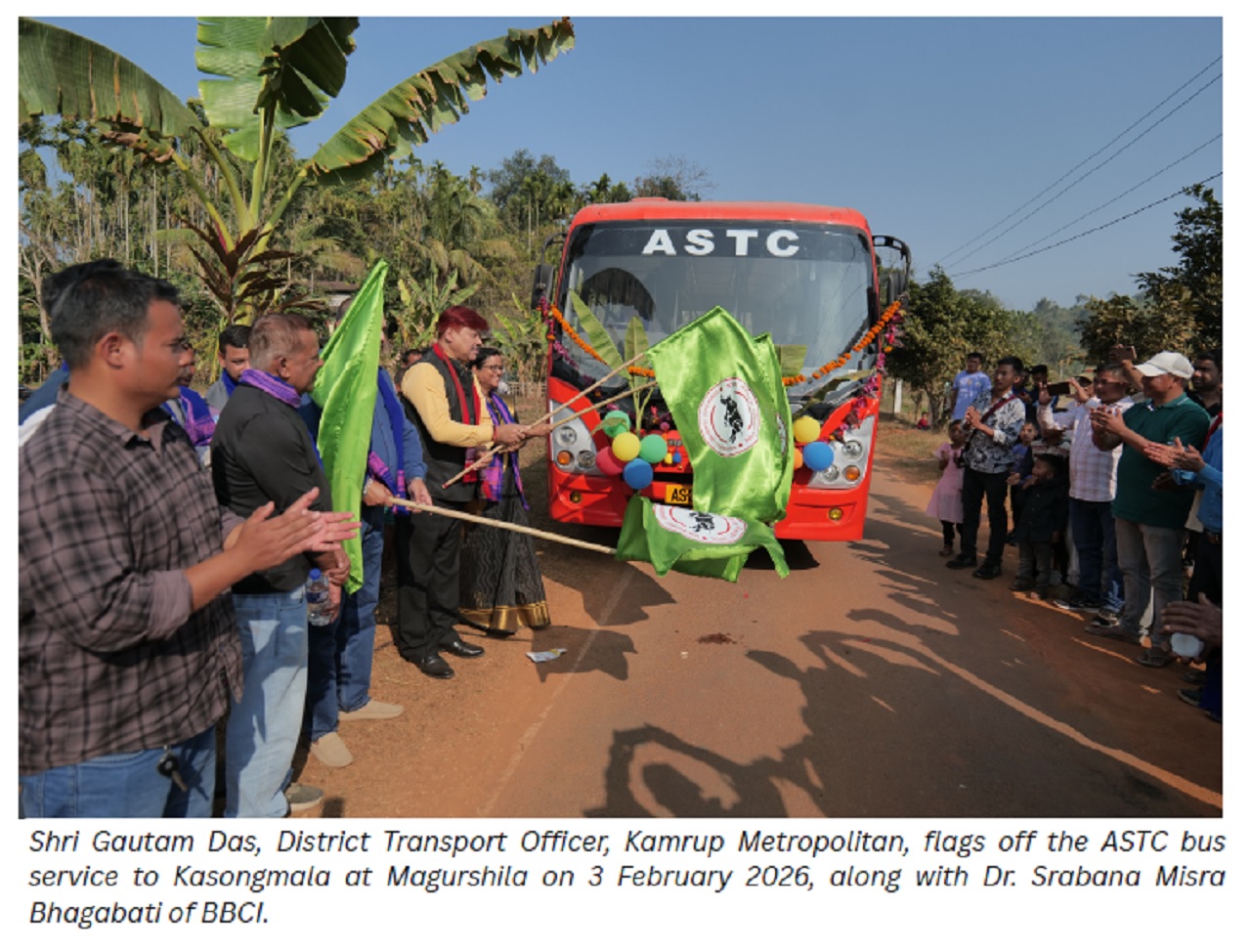 Ampri Valley Witnesses Historic Flag-off of ASTC Bus Service at Magurshila