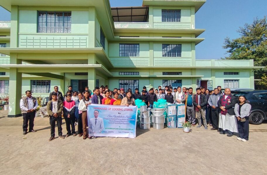 Cooking Utensils Handed Over to Sein Khynroo Khyllood Katholik Parish, Ummulong