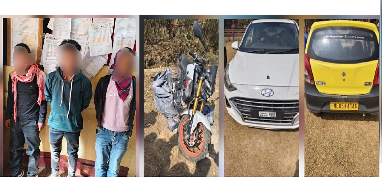 Umthli Villagers Foil Bike Theft, Three Arrested