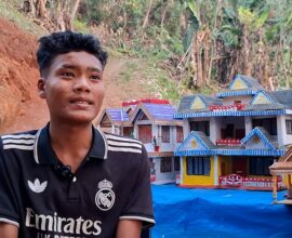 13-Year-Old from Ri Bhoi Showcases Remarkable Creative Talent with Recycled Crafts