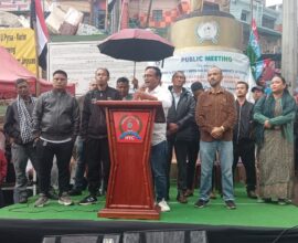 SHILLONG, MAR 11: Chairman of the Confederation of Meghalaya Social Organisations (CoMSO) Roykupar Synrem on Wednesday declared solidarity with the Achik community of Garo Hills, warning that the Hynniewtrep people would stand shoulder to shoulder with them in opposing alleged illegal immigration in the region. Speaking at a public meeting held at Motphran in Shillong, Synrem said the gathering was organised to express solidarity with the Achik community amid tensions surrounding the participation of non-tribals in the elections to the Garo Hills Autonomous District Council (GHADC). “Through this momentous occasion, we show our solidarity with the Achik people in Garo Hills who are standing and fighting against the illegal immigrants,” Synrem said. Members of the Garo community residing in Shillong also joined the meeting. He asserted that the Hynniewtrep people would remain alongside the Achik community until “each and every illegal immigrant is chased out from Garo Hills.” Calling the rally a symbolic gesture, Synrem said the Hynniewtrep community would stand together with the Achik people if required. Addressing Conrad K Sangma, the Chief Minister of Meghalaya, Synrem warned that the government risks losing tribal support if it fails to protect the rights and land of the Achik people. He said the Achik community had supported Sangma’s leadership and could also decide his political fate in the future. Synrem further urged the government to ensure the protection of tribal land, culture and political rights in Garo Hills, while demanding the identification and deportation of alleged illegal immigrants. During his address, he also accused the ruling National People's Party (NPP) of allowing settlers to expand in the plain belt areas of Garo Hills and alleged that political interests had led to the displacement of local villagers. Referring to tensions in parts of the plain belt, Synrem also named former MDC Sofior Rahman, claiming that statements attributed to him had asserted ownership claims over areas such as Phulbari and Rajabala. He further alleged that illegal activities and organised networks had gained control in parts of the plain belt, accusing politicians of using Garo people merely to win elections. Linking the situation to the recent postponement of the GHADC polls, Synrem claimed the government feared backlash from tribal voters. He also referred to violence in Chibinang, urging voters to remember incidents such as the killing of Dilseng M Sangma and houses being burned in the area. Warning against accepting development at the cost of indigenous rights, Synrem asked whether Meghalaya wanted to “become another Tripura.” Meanwhile, Sambormi Lyngdoh, president of the Jaintia National Council, said the issue was not limited to Garo Hills but concerned the entire state. “The struggle you are facing today is not only a Garo Hills issue; it is a Meghalaya issue,” Lyngdoh said, adding that illegal migrants challenging local communities during an election period reflected a breakdown in the system meant to protect tribal rights under the Sixth Schedule. Lyngdoh also criticised leaders of the GHADC, saying members of the council had become “door openers for high authorities sitting comfortably in the Secretariat” rather than defenders of tribal land. Speakers at the meeting demanded immediate action against alleged infiltration, calling it not only a demographic concern but also a threat to political rights and the future of indigenous communities. Most shops in the Khyndailad area remained closed during the meeting.