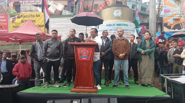 SHILLONG, MAR 11: Chairman of the Confederation of Meghalaya Social Organisations (CoMSO) Roykupar Synrem on Wednesday declared solidarity with the Achik community of Garo Hills, warning that the Hynniewtrep people would stand shoulder to shoulder with them in opposing alleged illegal immigration in the region. Speaking at a public meeting held at Motphran in Shillong, Synrem said the gathering was organised to express solidarity with the Achik community amid tensions surrounding the participation of non-tribals in the elections to the Garo Hills Autonomous District Council (GHADC). “Through this momentous occasion, we show our solidarity with the Achik people in Garo Hills who are standing and fighting against the illegal immigrants,” Synrem said. Members of the Garo community residing in Shillong also joined the meeting. He asserted that the Hynniewtrep people would remain alongside the Achik community until “each and every illegal immigrant is chased out from Garo Hills.” Calling the rally a symbolic gesture, Synrem said the Hynniewtrep community would stand together with the Achik people if required. Addressing Conrad K Sangma, the Chief Minister of Meghalaya, Synrem warned that the government risks losing tribal support if it fails to protect the rights and land of the Achik people. He said the Achik community had supported Sangma’s leadership and could also decide his political fate in the future. Synrem further urged the government to ensure the protection of tribal land, culture and political rights in Garo Hills, while demanding the identification and deportation of alleged illegal immigrants. During his address, he also accused the ruling National People's Party (NPP) of allowing settlers to expand in the plain belt areas of Garo Hills and alleged that political interests had led to the displacement of local villagers. Referring to tensions in parts of the plain belt, Synrem also named former MDC Sofior Rahman, claiming that statements attributed to him had asserted ownership claims over areas such as Phulbari and Rajabala. He further alleged that illegal activities and organised networks had gained control in parts of the plain belt, accusing politicians of using Garo people merely to win elections. Linking the situation to the recent postponement of the GHADC polls, Synrem claimed the government feared backlash from tribal voters. He also referred to violence in Chibinang, urging voters to remember incidents such as the killing of Dilseng M Sangma and houses being burned in the area. Warning against accepting development at the cost of indigenous rights, Synrem asked whether Meghalaya wanted to “become another Tripura.” Meanwhile, Sambormi Lyngdoh, president of the Jaintia National Council, said the issue was not limited to Garo Hills but concerned the entire state. “The struggle you are facing today is not only a Garo Hills issue; it is a Meghalaya issue,” Lyngdoh said, adding that illegal migrants challenging local communities during an election period reflected a breakdown in the system meant to protect tribal rights under the Sixth Schedule. Lyngdoh also criticised leaders of the GHADC, saying members of the council had become “door openers for high authorities sitting comfortably in the Secretariat” rather than defenders of tribal land. Speakers at the meeting demanded immediate action against alleged infiltration, calling it not only a demographic concern but also a threat to political rights and the future of indigenous communities. Most shops in the Khyndailad area remained closed during the meeting.